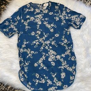 GP & J Baker x H&M Collab Floral Blouse Top Size 4 small